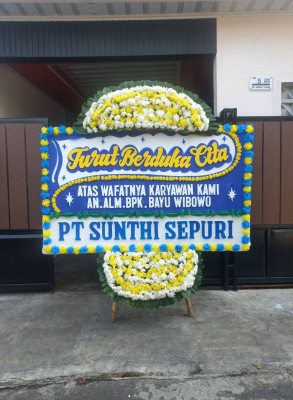 Papan Bunga Duka di Tarakan Barat